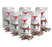 The Buffalo Co. Buffalo Meat Jerky for Dogs | 100% Natural Grass-Fed Dog Treats | 6 x 100g Bundle