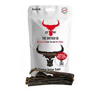 The Buffalo Co. Buffalo Meat Jerky for Dogs | 100g | 100% Natural Grass-Fed Dog Treats | High Protein, Low Fat | Supports Dental Health & Muscle Strength | Chewy, Delicious Snack for All Breeds