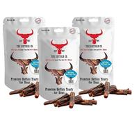 The Buffalo Co. Buffalo Tail for Dogs | 100% Natural Grass-Fed Dog Treats | High Protein, Low Fat | Long-Lasting Dog Chew | Dental Health & Muscle Support Snack for Adult Dogs | 3 x 200g Bundle