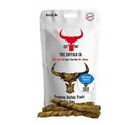 The Buffalo Co. Buffalo Twists for Dogs 100g | 100% Natural Grass-Fed Dog Treats | High Protein, Low Fat | Long-Lasting Dog Chew | Dental Health & Muscle Support Snack for All Breeds