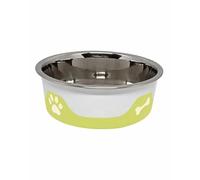The Buffalo Co. ThermaCool Dog Bowl, Stainless Steel, Food & Water Container, 4-Layer Thermal Insulation, All Breeds, Multiple colours, 240ml-1.8L Sizes (Olive Green, Large-890ML)