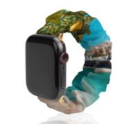 The Buildings on Beach Scrunchie Watch Band Elastic 42mm/44mm