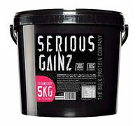The Bulk Protein Company, SERIOUS GAINZ - Whey Protein Powder - Weight Gain, Mass Gainer - 30g Protein Powders (Strawberry, 5kg)