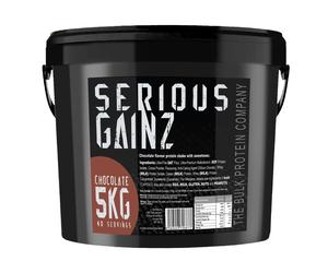 The Bulk Protein Company, SERIOUS GAINZ - Whey Powder 5kg, Chocolate