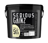 The Bulk Protein Company, SERIOUS GAINZ - Whey Protein Powder - Weight Gain, Mass Gainer - 30g Protein Powders (Vanilla, 5kg)