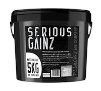The Bulk Protein Company, SERIOUS GAINZ - Whey Protein Powder - Weight Gain, Mass Gainer - 30g Protein Powders (White Chocolate, 5kg)