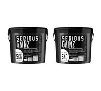The Bulk Protein Company, SERIOUS Gainz - Whey Protein Powder - Weight Gain, Mass Gainer - 30g Protein Powders (White Chocolate, 5kg) (Pack of 2)