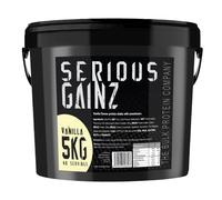 The Bulk Protein Company, SERIOUS GAINZ - Whey Protein Powder - Weight Gain, Mass Gainer - 30g Protein Powders (Vanilla, 5kg)