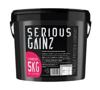 The Bulk Protein Company, SERIOUS GAINZ - Whey Protein Powder - Weight Gain, Mass Gainer - 30g Protein Powders (Strawberry, 5kg)