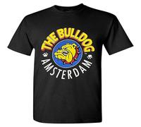 The Bulldog Amsterdam Coffee Shop Official T Shirt Mens XL Black wLogo Graphic L Black M