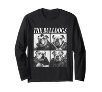 The Bulldogs Musicians Dogs Rock Music Emo Punk Band Long Sleeve T-Shirt