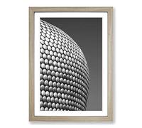The Bullring Birmingham Framed Print | A2 Oak Framed Wall Art | Ready to Hang | Modern Nature Picture | Living Room Bedroom Lounge Office