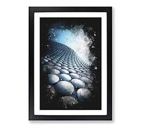The Bullring in Birmingham Paint Splash Framed Print | A2 Black Framed Wall Art | Ready to Hang | Modern Nature Picture | Living Room Bedroom Lounge Office