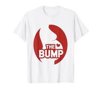 The Bump Pregnancy Silhouette Heart Mom Love T-Shirt