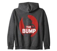 The Bump Pregnancy Silhouette Heart Mom Love Zip Hoodie