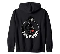 The Bump Pregnant Mom Baby Bump Heart Love Zip Hoodie