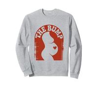 The Bump Retro Pregnancy Belly Baby Heart Sweatshirt