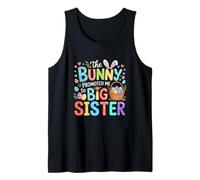 The Bunny Promoted Me to Big Sister Easter Expecting Baby Tank Top