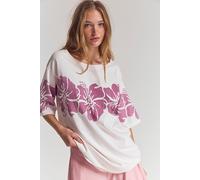 The Bureau Hibiscus Tee at Free People in Purple, Size: Large - female