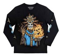 The Burning Band Logo Long Sleeve T Shirt Ghost Black M