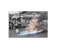 The Burning Monk (thích Quảng Đức) Canvas Poster Canvas Wall Art Decorative Bedroom Modern Home Print Picture 12x18inch