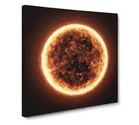 The Burning Sun Canvas Print | Gallery Wrapped 30mm Frame Wall Art | 20x20 inches | Ready to Hang | Modern Picture | Living Room Bedroom Lounge Office