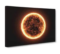 The Burning Sun Canvas Print | Gallery Wrapped 30mm Frame Wall Art | 24x16 inches | Ready to Hang | Modern Picture | Living Room Bedroom Lounge Office