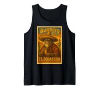 The Burrito Bandito El Squatcho Burrito Loving Sasquatch Tank Top