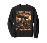 The Burrito Bandito El Squatcho Funny Bigfoot Design Sweatshirt