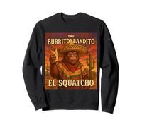 The Burrito Bandito El Squatcho Quirky Bigfoot Style Sweatshirt