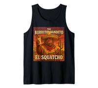 The Burrito Bandito El Squatcho Quirky Bigfoot Style Tank Top