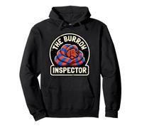 The Burrow Inspector Funny Dachshund Blanket Wiener Dog Owne Pullover Hoodie