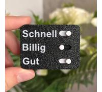 The Business Dilemma Slider, 3D Printed “Fast, Cheap, Good” Office Decision Toy, Funny Office Gift for Entrepreneurs, Engineers & Designers, Engaging Boardroom Icebreaker Tool (#B)