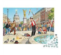 The Busker‘s Tip Jar Spill Wooden Jigsaw Puzzle Waterproof 1000 Piece Puzzles for Adults Challenging And Brainteasing Educational Games
