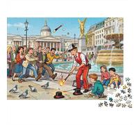 The Busker‘s Tip Jar Spill Wooden Jigsaw Puzzle Waterproof 1000 Piece Puzzles for Adults Impossible Home Decoration
