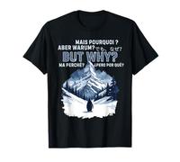 The But Why? Penguin Mountains Nihilist Aesthetic T-Shirt