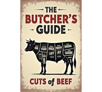 The Butcher's Guide to Cuts of Rabbit Metal Tin Wall Rusty Retro Looking Sign Poster Gifts Cafes Bar Club Office Store Yard Garage 12X8 Inch