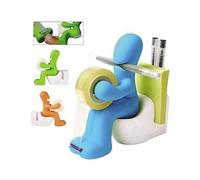 The Butt Station - Desk Accessory: Tape Dispenser Pen Memo Holder Clip Storage (Random Color)