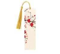 The Butterfly is in Full Bloom Unique Double-Sided Artwork Printed Wooden Bookmarks, Artistic Book Accessories Birthday Presents for Men Women Presents for Book Lovers