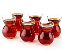 The Buybox Turkish Tea Glasses (6 pcs), Arabic Persian Tea Cups & Whiskey Tasting Glasses (5oz/145ml)