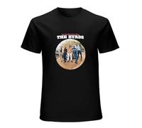 The Byrds Men Tee Short-Sleeve T-Shirt Black L