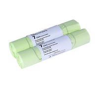 The Caddy Company 7 Litre Tie Handle Compostable Kitchen Caddy Liners, 100 Bags, Green,21 x 10 x 5 cm