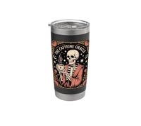 The Caffeine Oracle Skeleton Coffee Occult Mystic Stainless Steel Insulated Tumbler