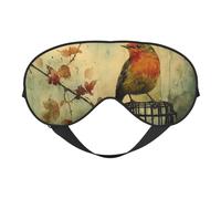 The Cage is A Bird Print Sleep Mask with Adjustable Strap, Comfortable Eye Cover for Travel, Yoga, Napping, Sleeping & Relaxation