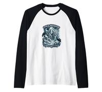 The Cailleach Queen of Winter Celtic Gothic Design Raglan Baseball Tee