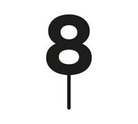 The Cake Decorating Co. Black - Birthday Number Acrylic Cake Topper 8