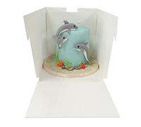 The Cake Decorating Co. Tall Extra Deep White Cake Box with Window 10"