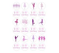 The Cake Decorators Boutique 24 Irish Dancing edible kids childrens party decorations Iced Icing CupCake Toppers