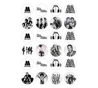The Cake Decorators Boutique 24 Motown style edible Iced Icing CupCake Toppers