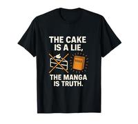 THE CAKE IS A LIE MANGA TRUTH ANIME GAMING GRAPHIC T-Shirt